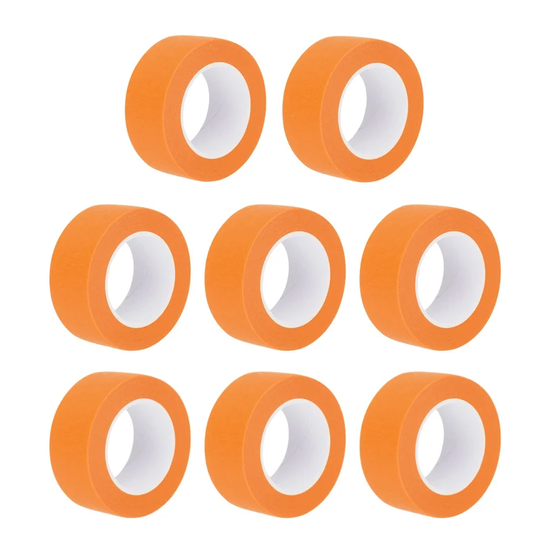 8 Pcs 1 Inch Wide 14 Yards Orange Masking Tape Painters Tape Rolls