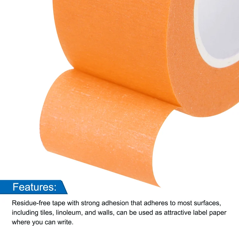 8 Pcs 1 Inch Wide 14 Yards Orange Masking Tape Painters Tape Rolls