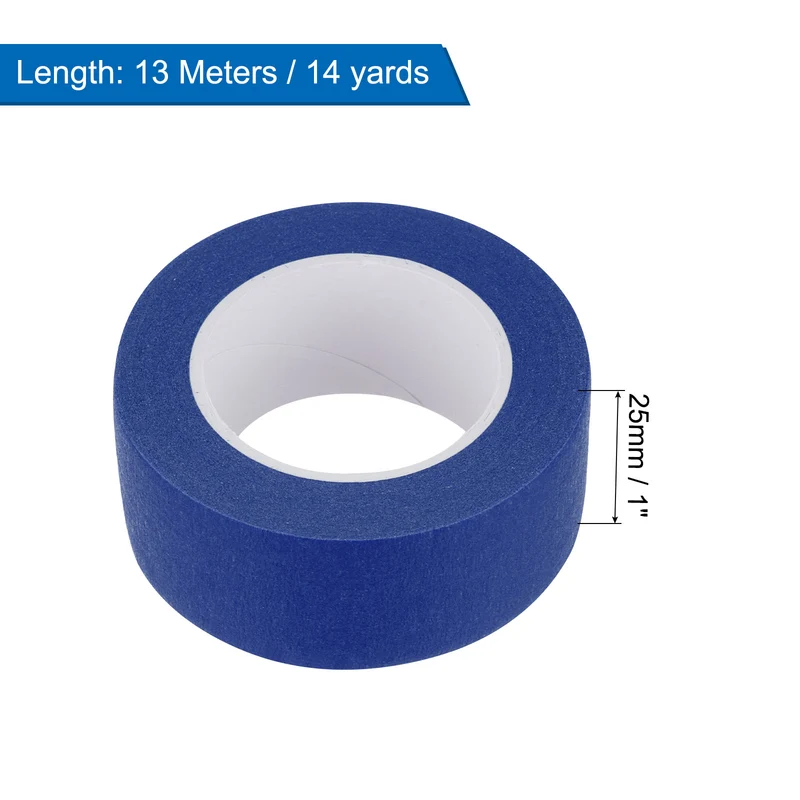 8 Pcs 1 Inch Wide 14 Yards Dark Blue Masking Tape Painters Tape Rolls