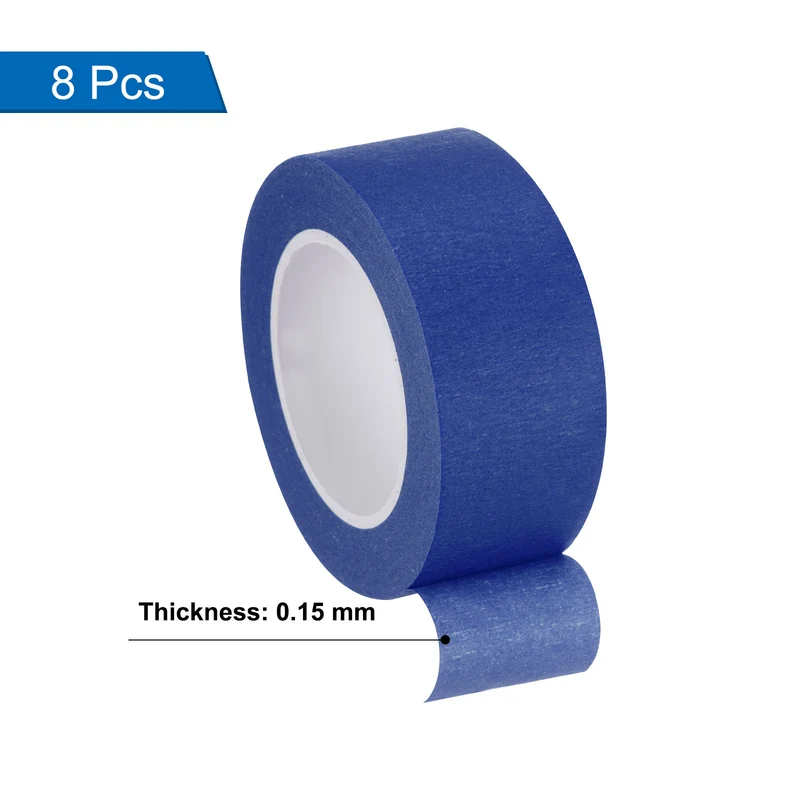 8 Pcs 1 Inch Wide 14 Yards Dark Blue Masking Tape Painters Tape Rolls