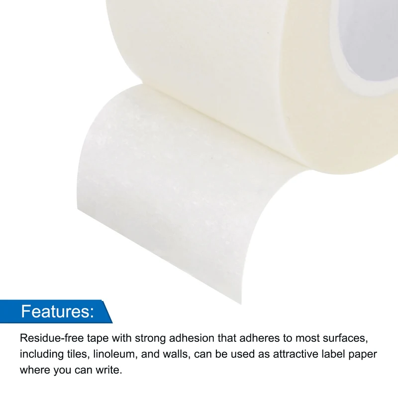 8 Pcs 1 Inch Wide 14 Yards White Masking Tape Painters Tape Rolls