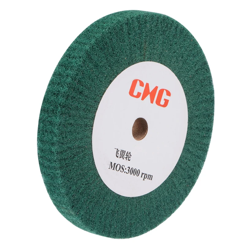 200mmx25mm 240 Grit Non-Woven Nylon Wire Drawing Abrasive Polishing Flap Wheel