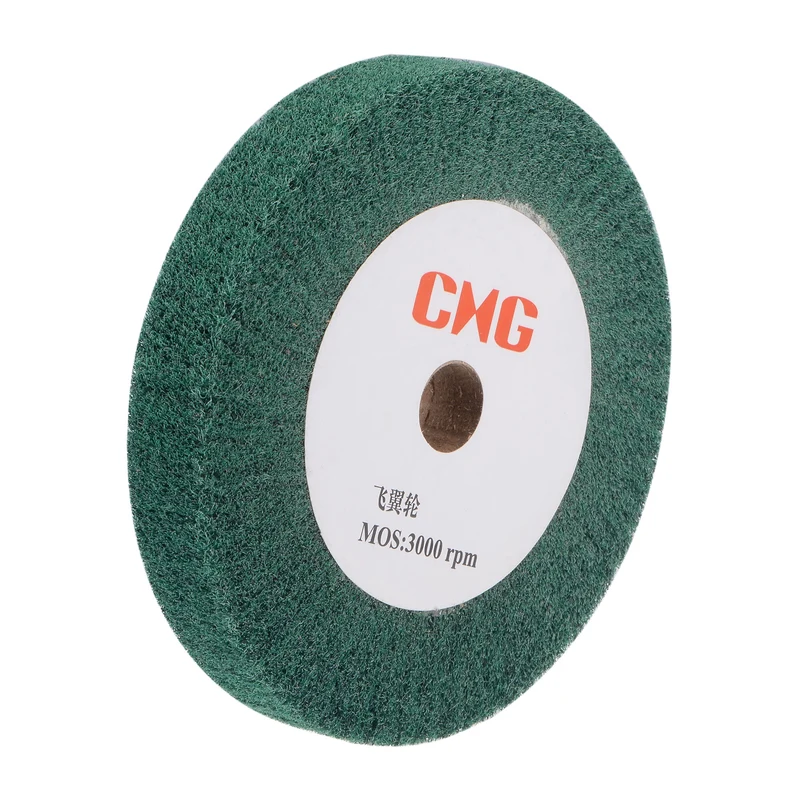 150mmx25mm 240 Grit Non-Woven Nylon Wire Drawing Abrasive Polishing Flap Wheel