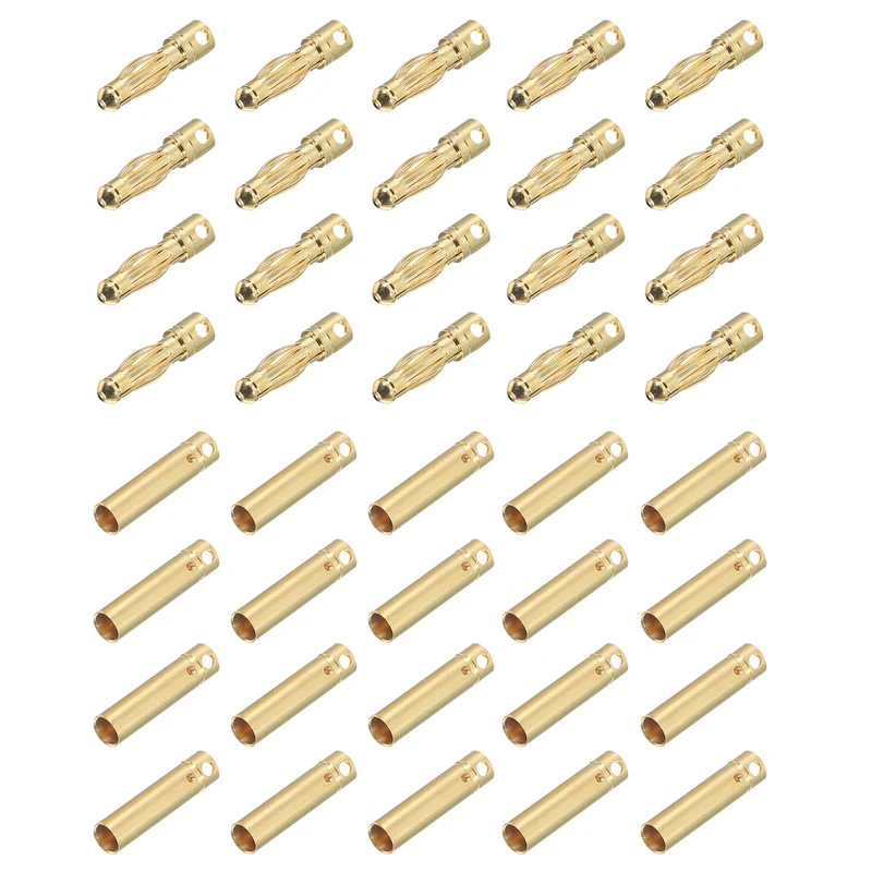 20 Pairs Banana Plugs Connector 4mm Male Female Banana Plug for Speaker Wire
