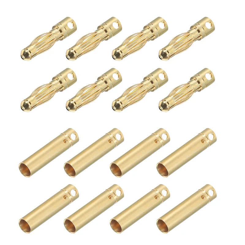 8 Pairs Banana Plugs Connector 4mm Male Female Banana Plug for Speaker Wire