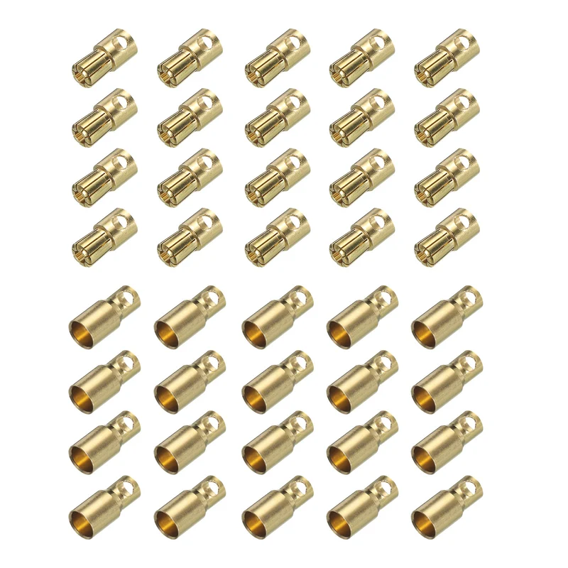 20 Pairs Banana Plugs Connector 6mm Male Female Banana Plug for Speaker Wire