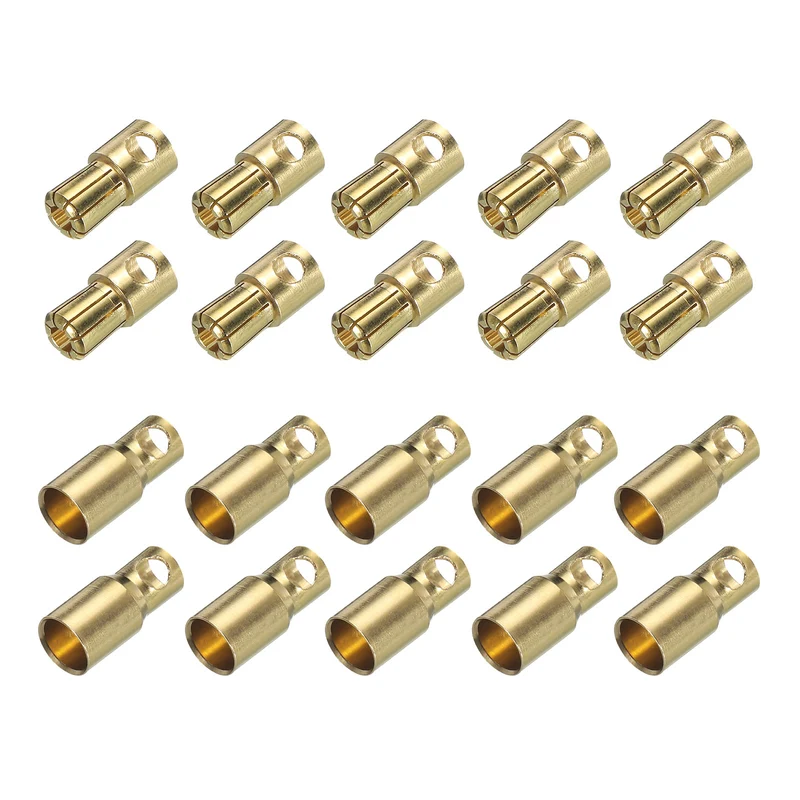 10 Pairs Banana Plugs Connector 6mm Male Female Banana Plugs for Speaker Wire