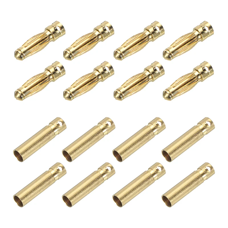 8 Pairs Banana Plugs Connector 3mm Male Female Banana Plug for Speaker Wire