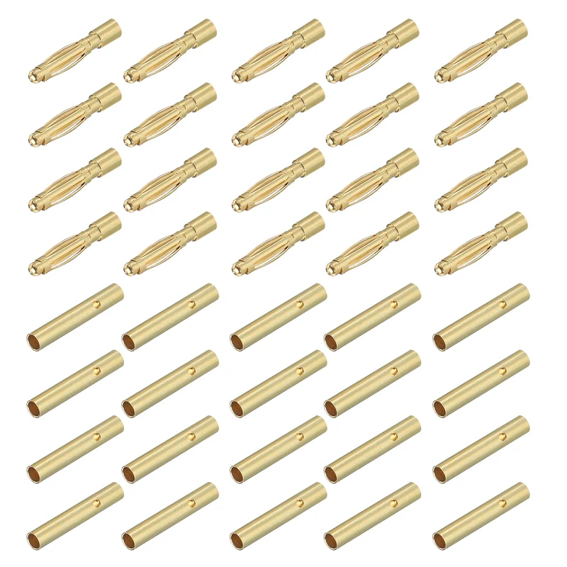 20 Pairs Banana Plugs Connector 2mm Male Female Banana Plug for Speaker Wire