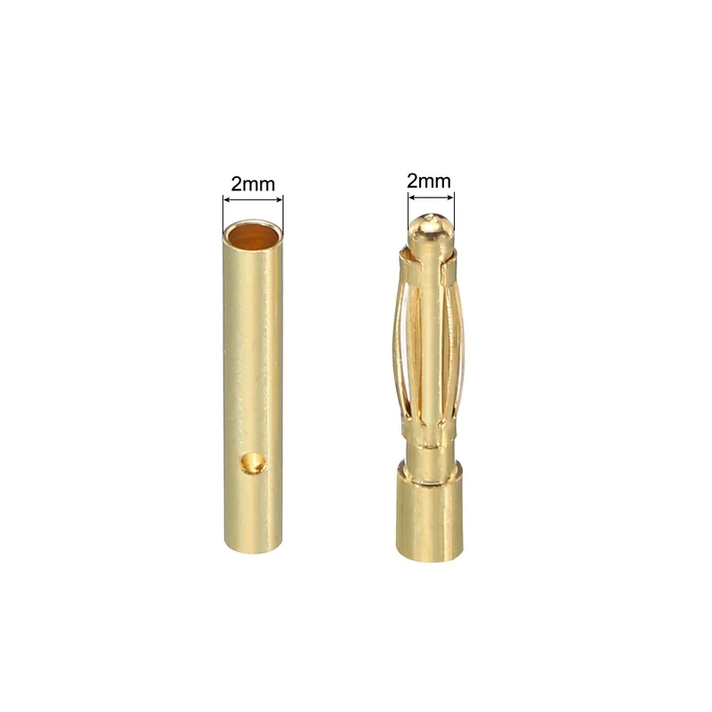 20 Pairs Banana Plugs Connector 2mm Male Female Banana Plug for Speaker Wire
