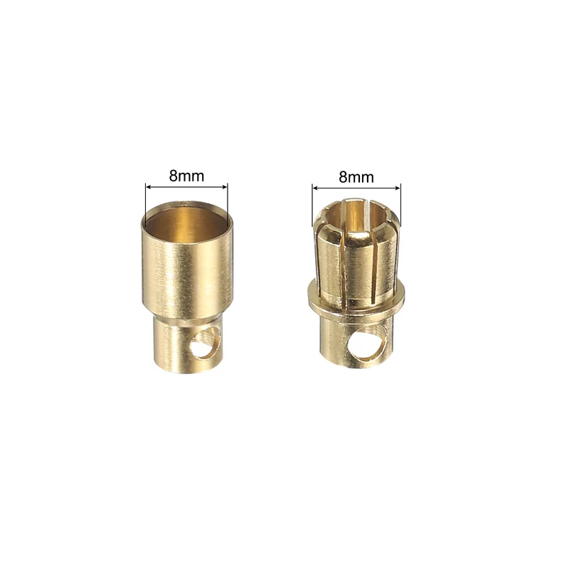 10 Pairs Banana Plugs Connector 8mm Male Female Banana Plugs for Speaker Wire