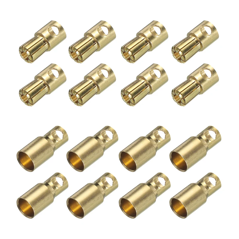 8 Pairs Banana Plugs Connector 6mm Male Female Banana Plug for Speaker Wire