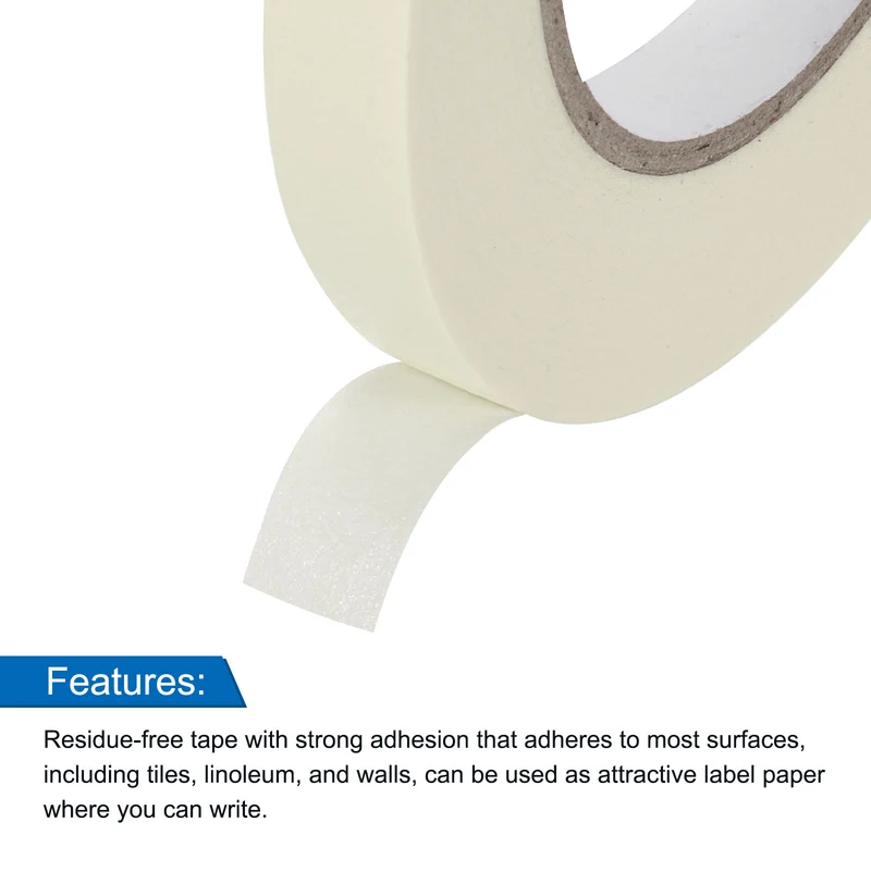 10 Pcs 0.5 Inch Wide 60 Yards White Masking Tape Painters Tape Rolls