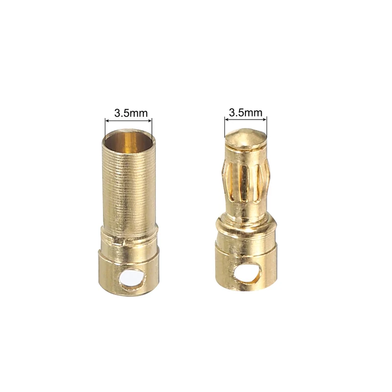 10 Pairs Banana Plugs Connector 3.5mm Male Female Banana Plugs for Speaker Wire