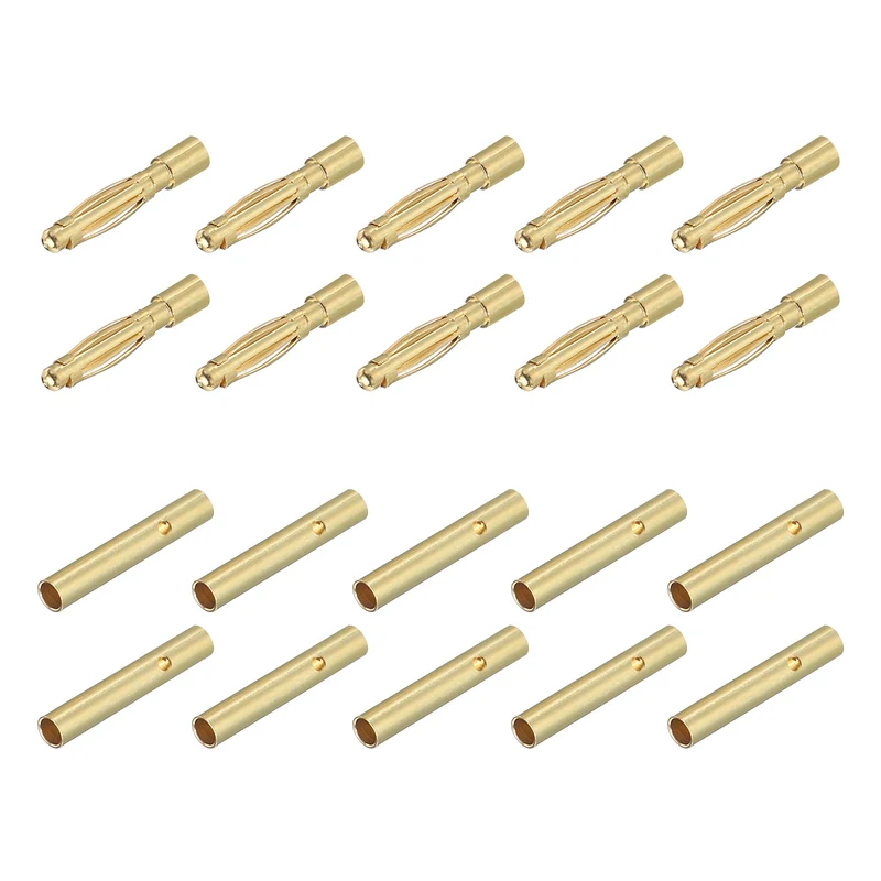 10 Pairs Banana Plugs Connector 2mm Male Female Banana Plugs for Speaker Wire