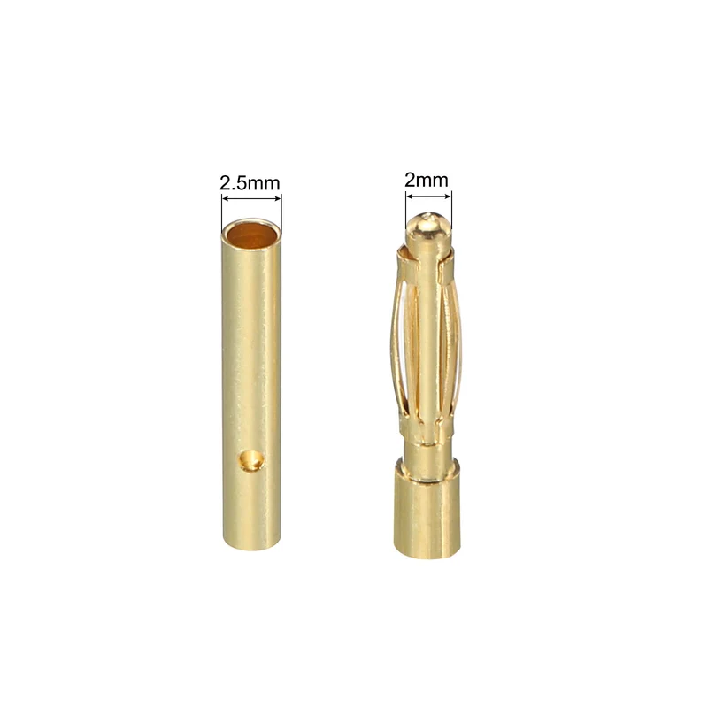 10 Pairs Banana Plugs Connector 2mm Male Female Banana Plugs for Speaker Wire