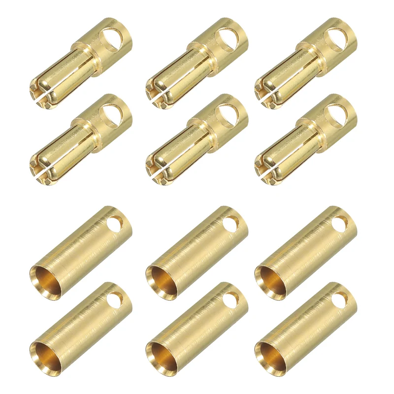 8 Pairs Banana Plugs Connector 5.5mm Male Female Banana Plug for Speaker Wire