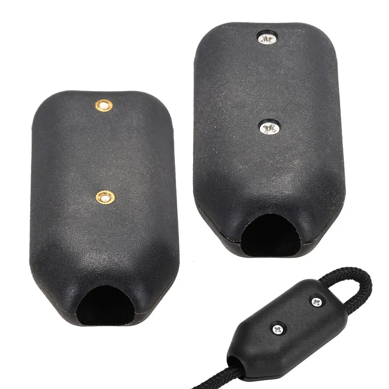 2pcs 5/8 Inch Reusable Rope Clamp for 11-12mm Nylon Braided Cord Single Hole