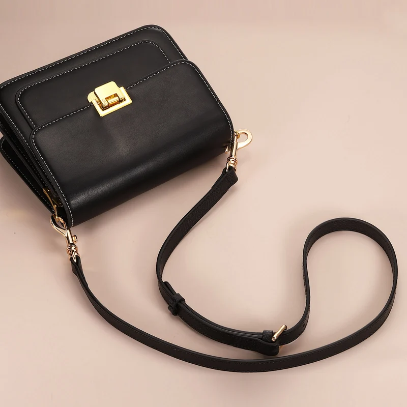 1Set Leather Bag Strap, 37.4"-45.3" Crossbody Straps (Brown, Silver Buckle)