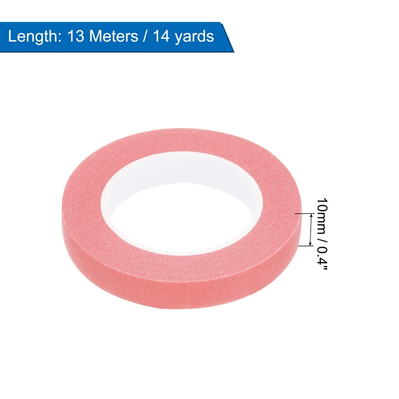 4 Pcs 0.4 Inch Wide 14 Yards Pink Masking Tape Painters Tape Rolls