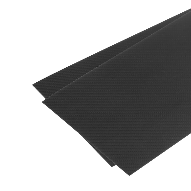 2 Pcs Carbon Fiber Sheet 300×200×1mm Matte Surface Twill Weave Panel Sheet
