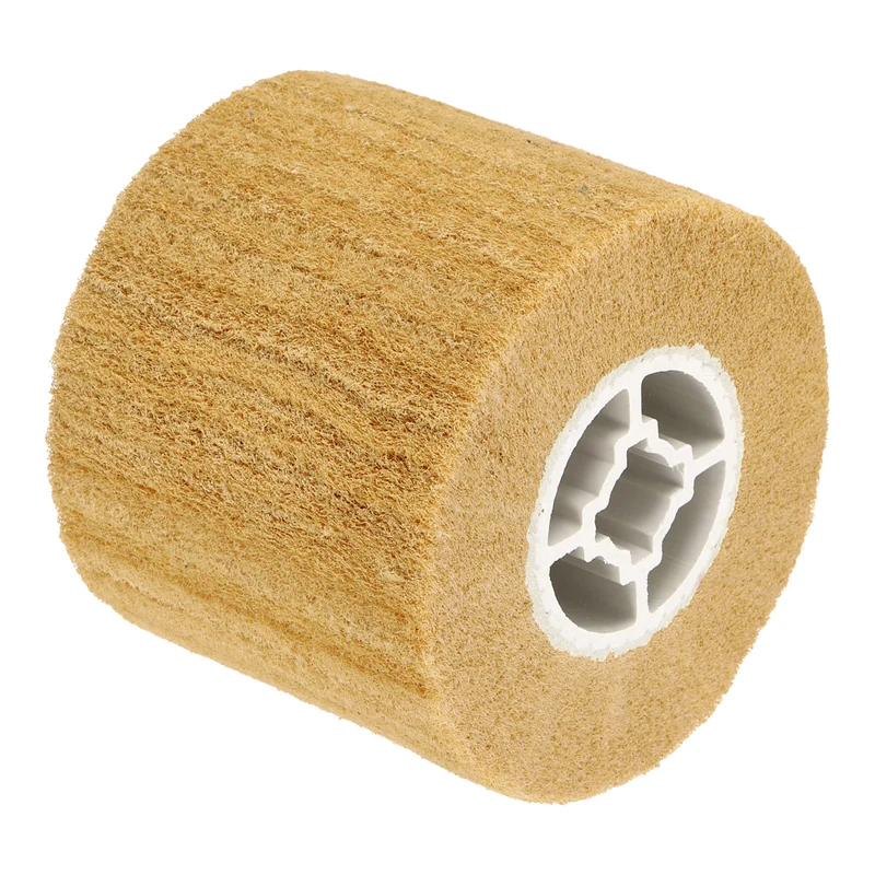 120x100mm 800 Grit Non-Woven Wire Drawing Abrasive Polishing Wheel Yellow