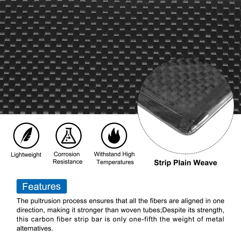 1 Pcs Carbon Fiber Sheet 400x400x6mm Glossy Surface Plain Weave Panel Sheet