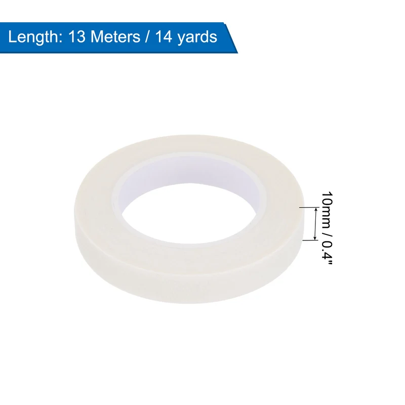 4 Pcs 0.4 Inch Wide 14 Yards White Masking Tape Painters Tape Rolls