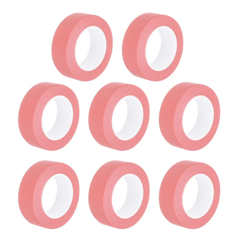 8 Pcs 0.8 Inch Wide 14 Yards Pink Masking Tape Painters Tape Rolls