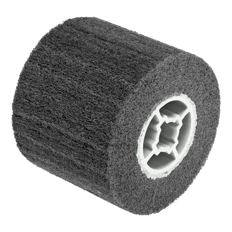 120x100mm 320 Grit Non-Woven Wire Drawing Abrasive Polishing Wheel Gray