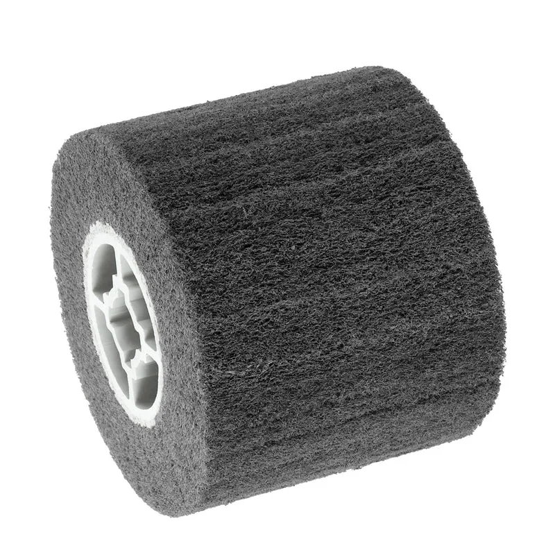 120x100mm 320 Grit Non-Woven Wire Drawing Abrasive Polishing Wheel Gray