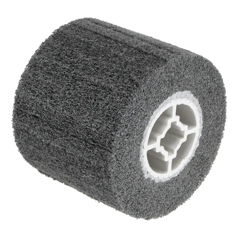 120x100mm 120 Grit Non-Woven Wire Drawing Abrasive Polishing Wheel Gray
