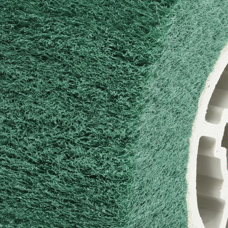 2pcs 120x100mm 800 Grit Non-Woven Wire Drawing Abrasive Polishing Wheel Green