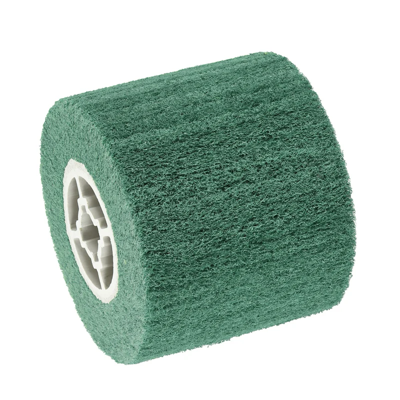 120x100mm 800 Grit Non-Woven Wire Drawing Abrasive Polishing Wheel Green