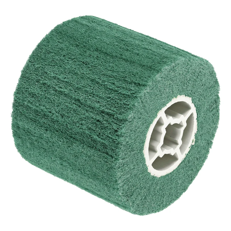 120x100mm 600 Grit Non-Woven Wire Drawing Abrasive Polishing Wheel Green