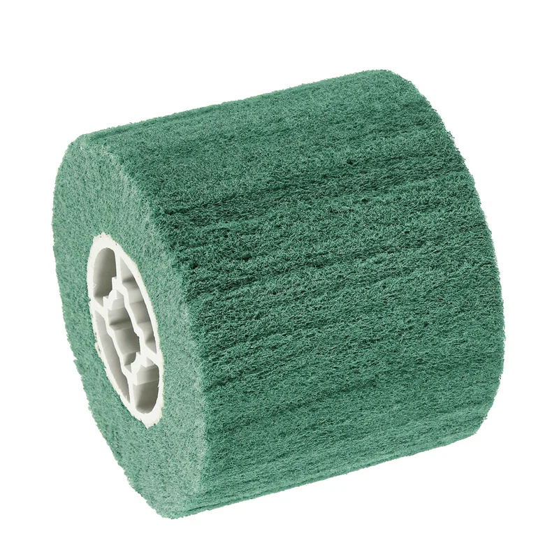 120x100mm 600 Grit Non-Woven Wire Drawing Abrasive Polishing Wheel Green