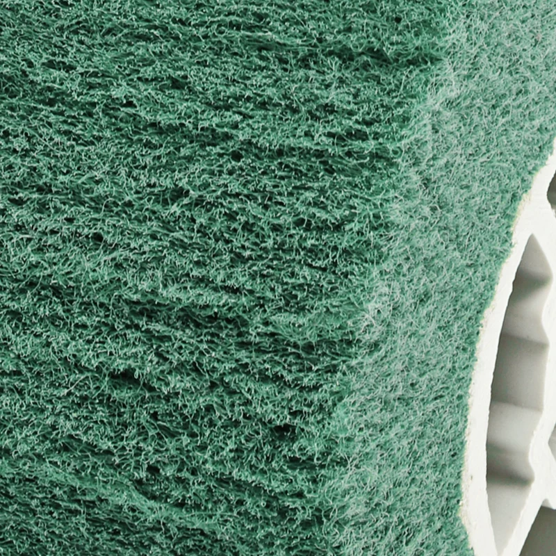 120x100mm 600 Grit Non-Woven Wire Drawing Abrasive Polishing Wheel Green