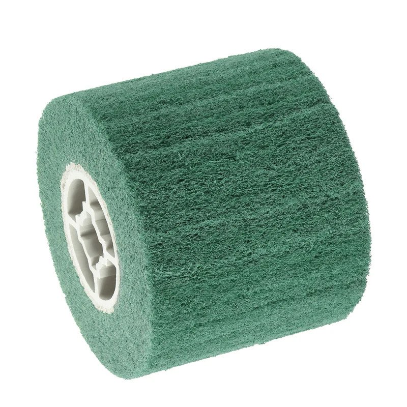 120x100mm 320 Grit Non-Woven Wire Drawing Abrasive Polishing Wheel Green