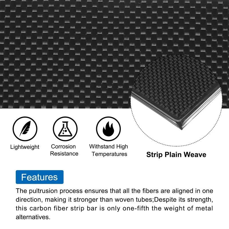 1 Pcs Carbon Fiber Sheet 500x400x4mm Glossy Surface Plain Weave Panel Sheet