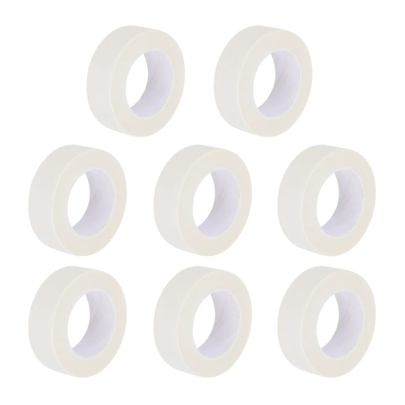 8 Pcs 0.8 Inch Wide 14 Yards White Masking Tape Painters Tape Rolls