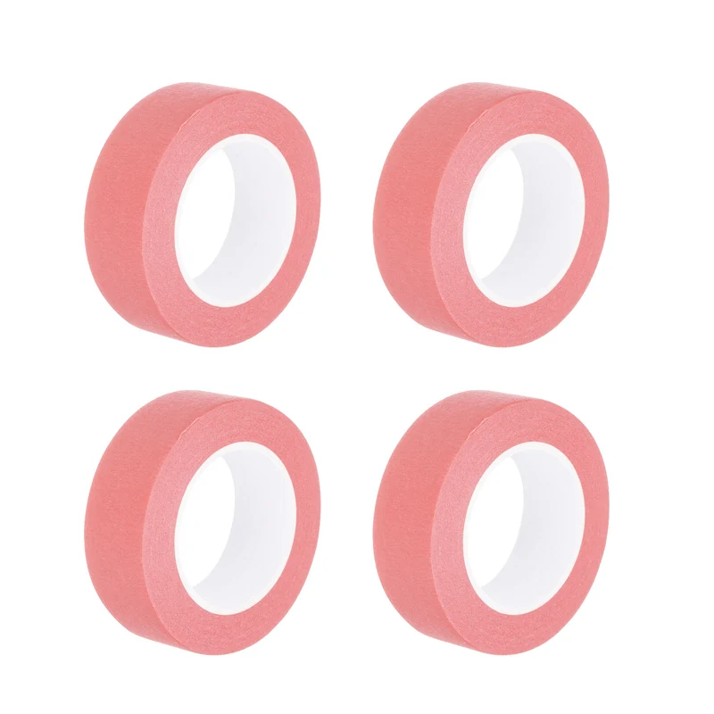 4 Pcs 0.8 Inch Wide 14 Yards Pink Masking Tape Painters Tape Rolls