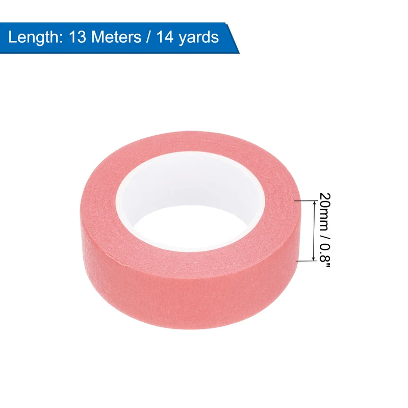 4 Pcs 0.8 Inch Wide 14 Yards Pink Masking Tape Painters Tape Rolls