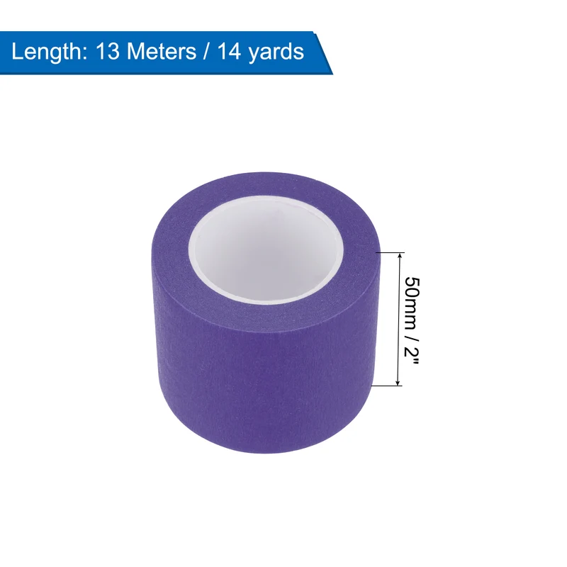 6 Pcs 2 Inch Wide 14 Yards Purple Masking Tape Painters Tape Rolls