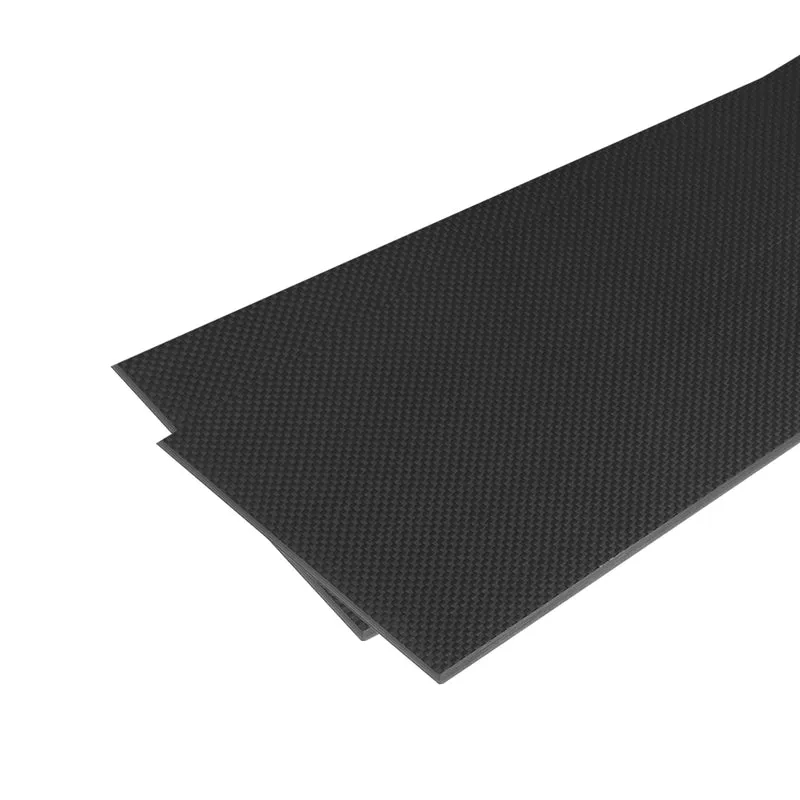 2 Pcs Carbon Fiber Sheet 250×100×4mm Glossy Surface Plain Weave Panel Sheet