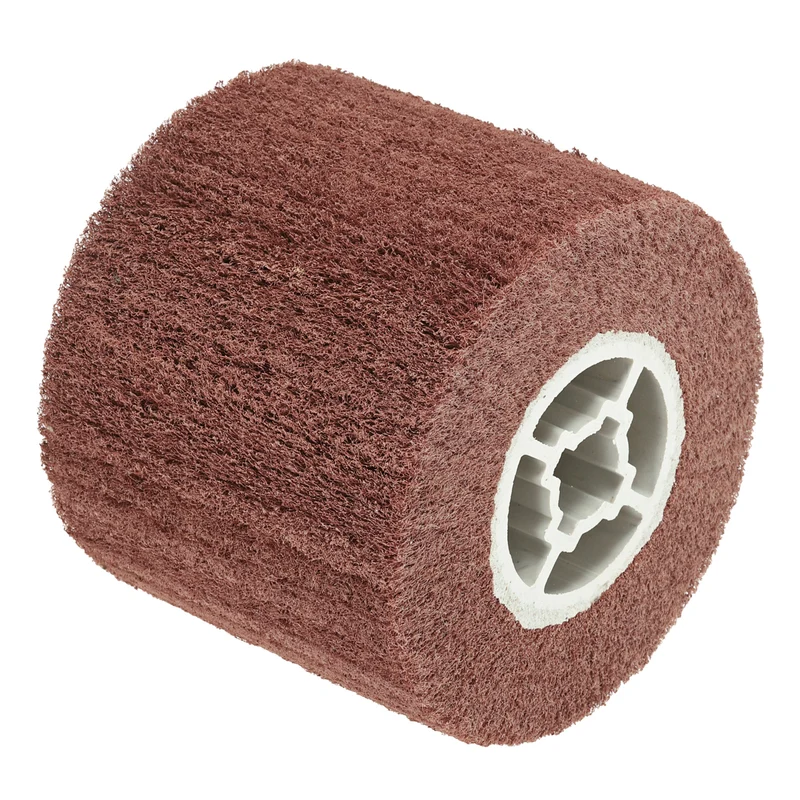 120x100mm 800 Grit Non-Woven Wire Drawing Abrasive Polishing Wheel Red