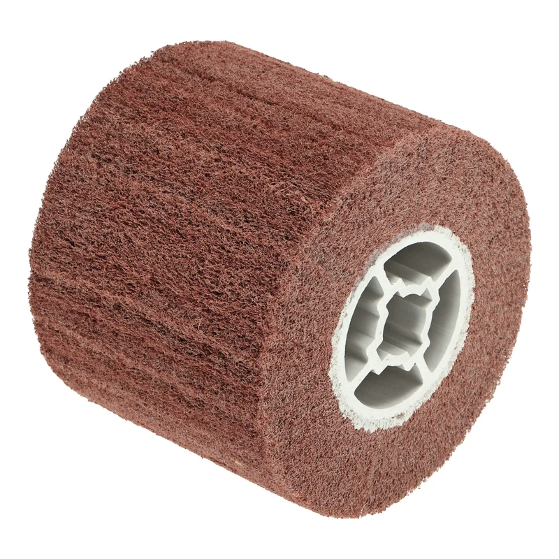 120x100mm 320 Grit Non-Woven Wire Drawing Abrasive Polishing Wheel Red