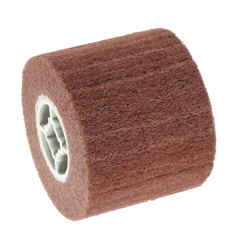 120x100mm 320 Grit Non-Woven Wire Drawing Abrasive Polishing Wheel Red