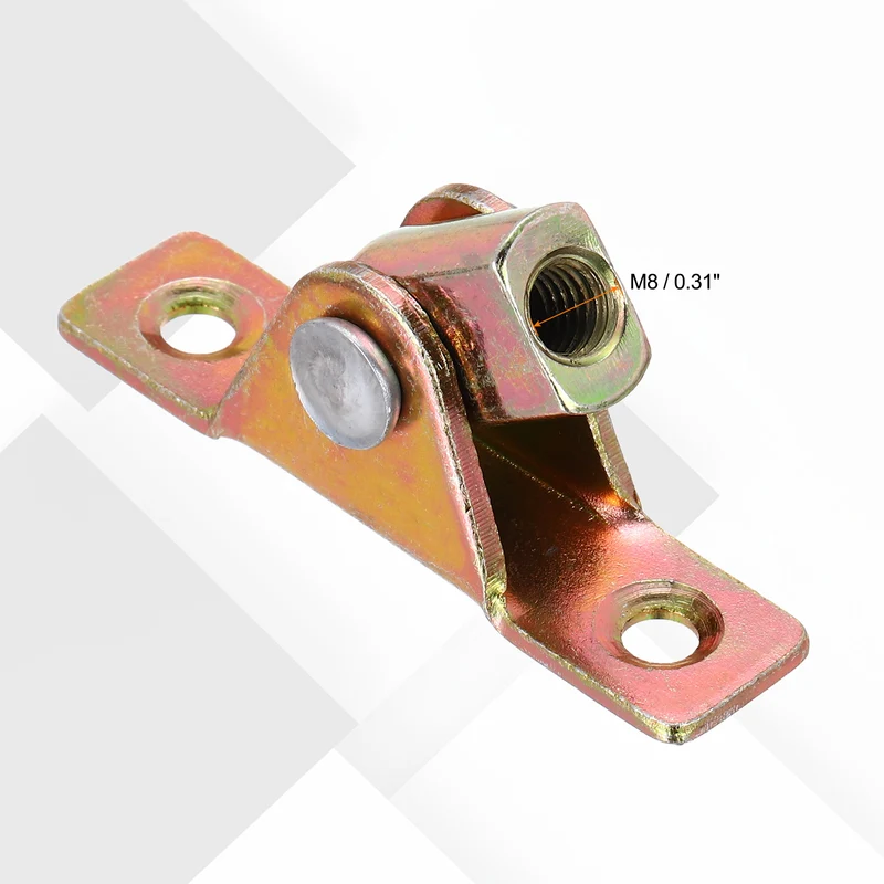 Gas Spring End Fitting Connector M8 Female Thread A3 Steel with Bracket 4pcs