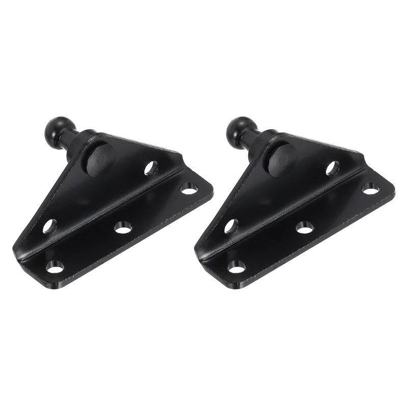 5.08mm Ball Stud Mounting Bracket,Steel Gas Strut Mount,2Pcs Black