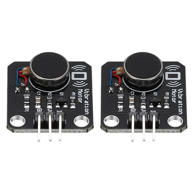 2Pcs Vibration Motor Module, 9000RPM DC 3-5.3V Vibration Motor Switch Module
